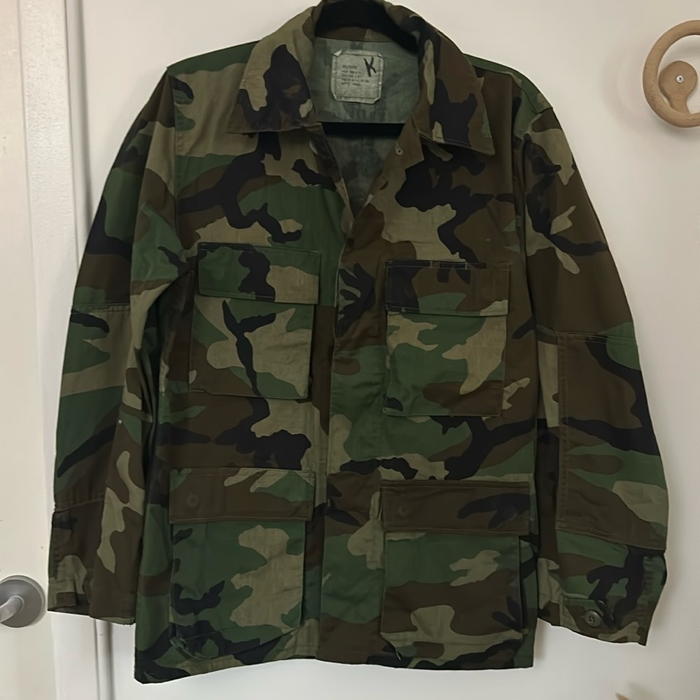 Vintage Military Camo Field Jacket